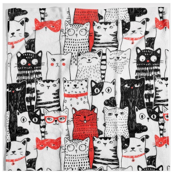 Cat Lady Box Cat Craze Dish Towel NEW - Picture 3 of 3